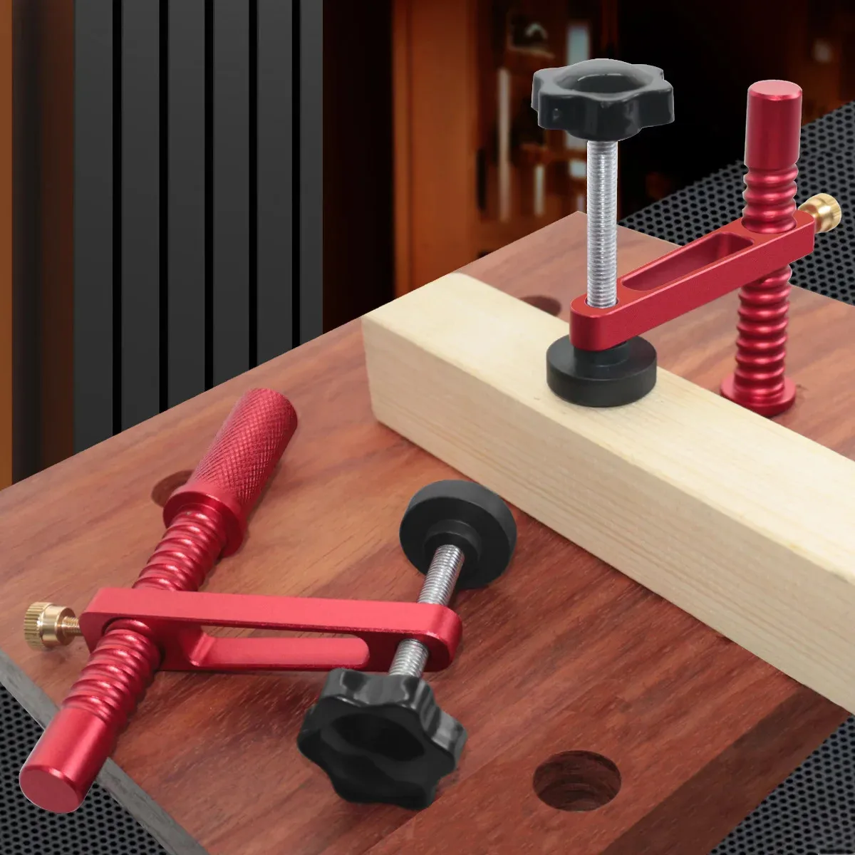 

Зажим для верстака Woodworking Spiral 19/20 мм, быстрозажимной, для фиксации на столе