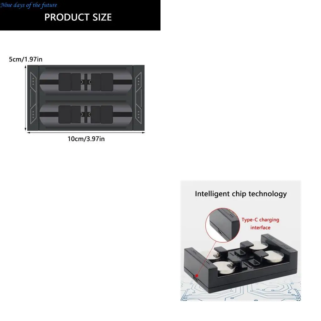LIR2450 LIR2477 Button Battery Power Sources With Independent 4Slots And LED Indicators For Efficient Charging E65A