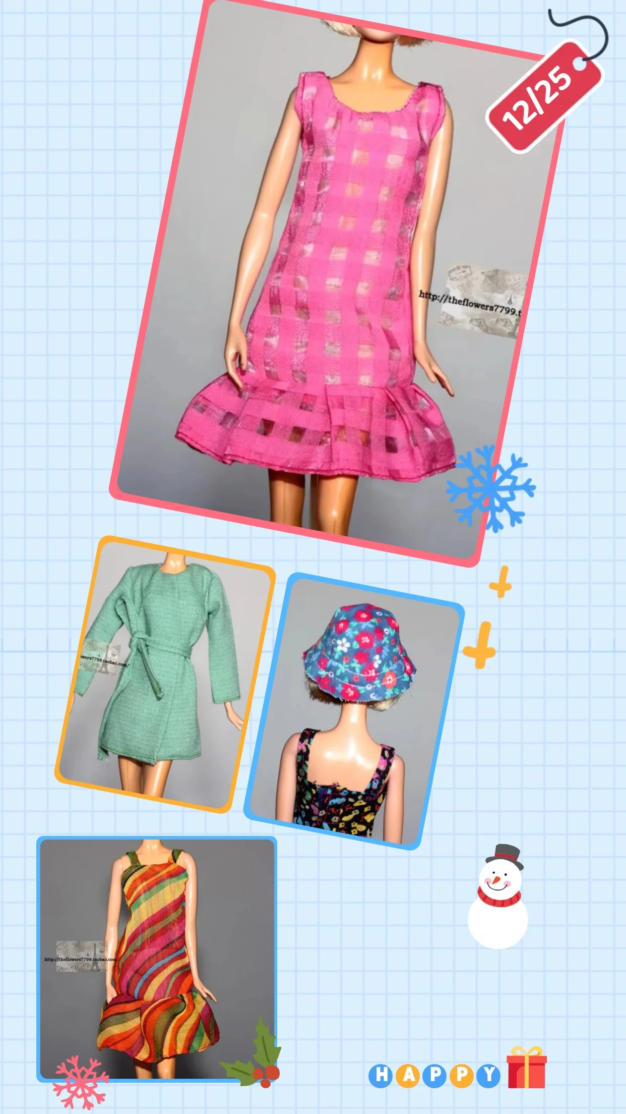 

1/6 Scale Female Soldier Wide-neck Camisole Dress Lace-up Coat Linen Bucket Hat Velvet Dressing Gown For 12''Action Figure Model