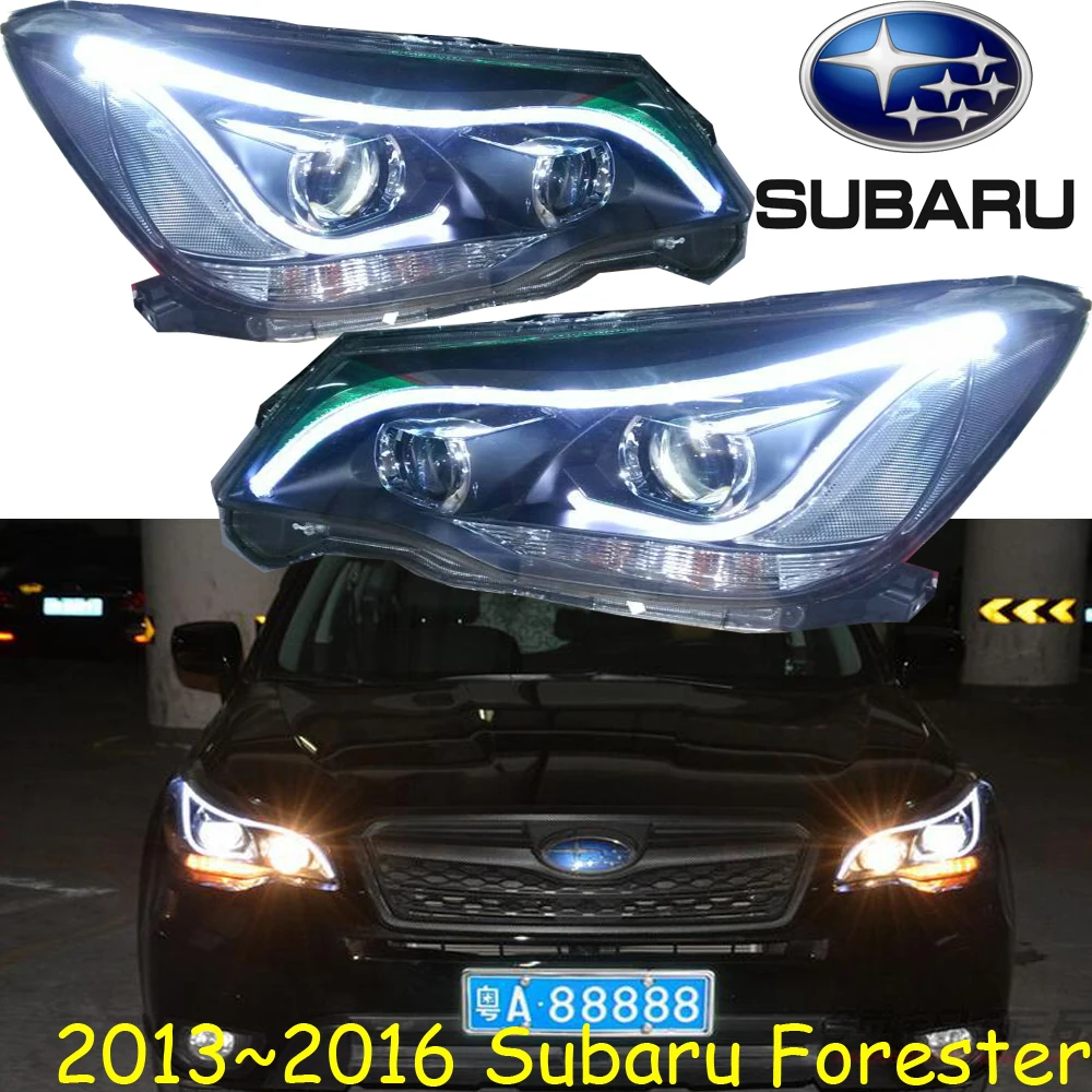 

car bumper headlamp for subaru forester headlight 2013~2016y LED DRL car accessories HID xenon for subaru forester fog light