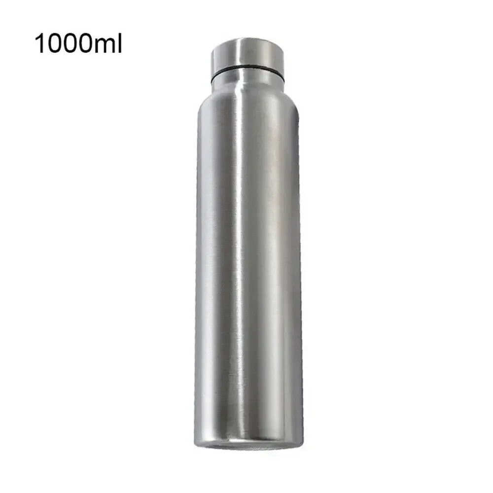 High Quality 1000ml Stainless Steel Sport Water Bottle Single-layer Rugged Water Cup Metal Flask Drinkware Camping Sports Gym image 6