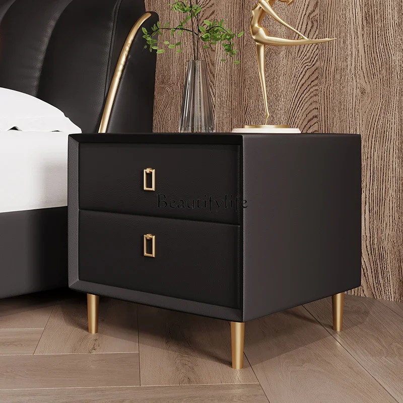 

XX39*Light luxury bedside table Italian modern simple bedside table small storage