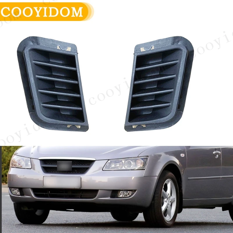 Car Front Bumper Fog Light Cover Grille Driving Lamp For Hyundai Sonata NF 2005 2006 2007 2008 2009 2010 Headlight Cover Bezel