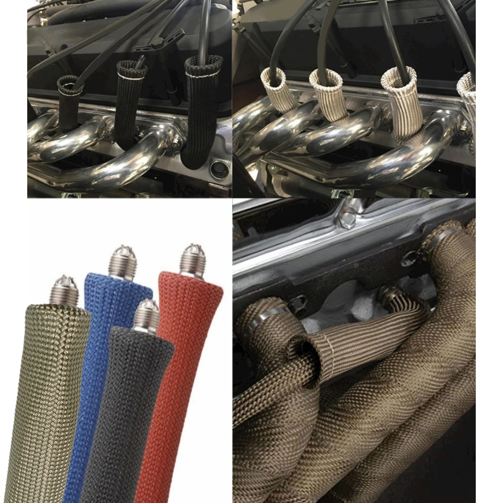 Candela Wire Boot Heat Shield Protector Sleeve Spark Plug Heat Sleeve Protection Cover sostituzione fibra di basalto