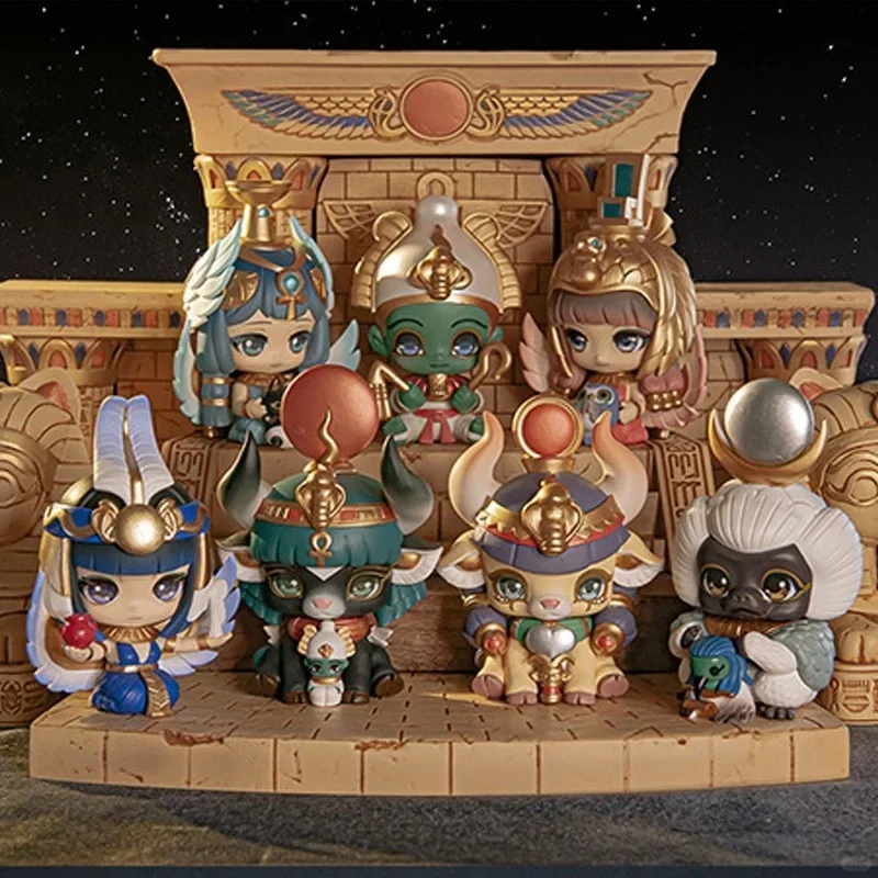 Echtes Aaru Garden Series 2-Blindbox-Spielzeug, ägyptische Figur, Caja Mystery Box, Misteriosa, schönes Spielzeugmodell, Geburtstagsüberraschungsgeschenk