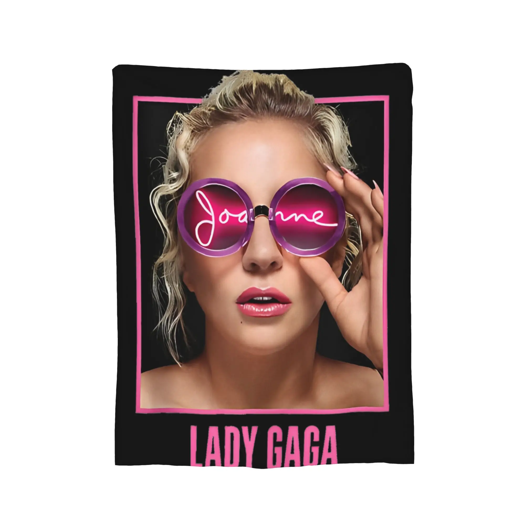 Lady Gaga Joanne Glasses Blanket Cover   Flannel Throw Blanket Bedroom Sofa Personalised Soft Warm Bedspreads