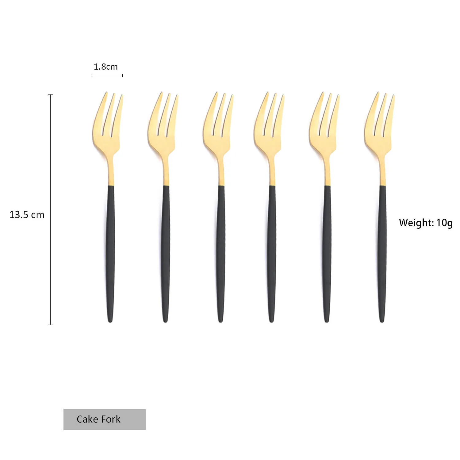 6pcs Mini Fork Set For Fruit Cake Snack Stainless Steel Tea Fruit Fork Set Rainbow Dessert Fork Gold Small Salad Fork Dinnerware