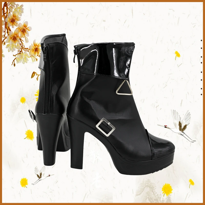 Jogo caminho para lugar nenhum shalom cosplay sapatos botas prop sapatos para acessórios de festa de halloween