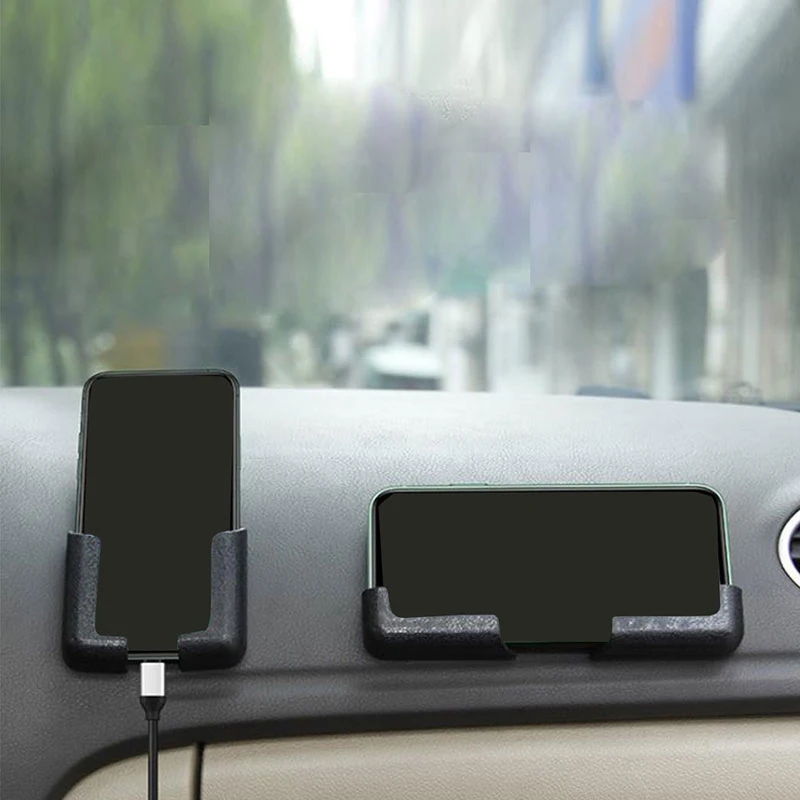 Multifunction Car Phone Mount Cell Phone Holder Lightness Portability No Space Occupy Stand Sticky Car Phone Holder-New