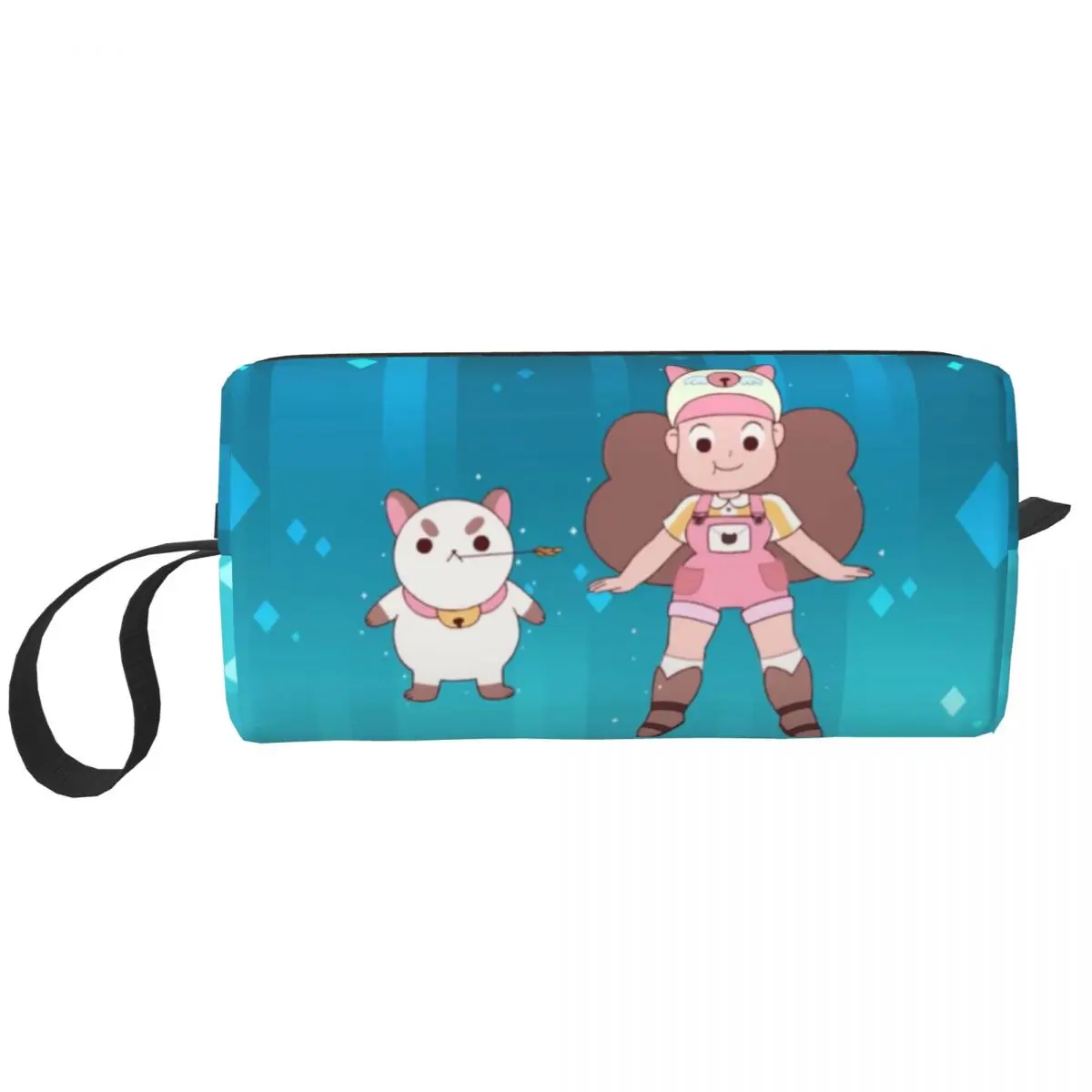 Bee And Puppycat Cat Makeup Bags Capacity Cosmetic Bag Trend Outdoor Makeup Organizer Case