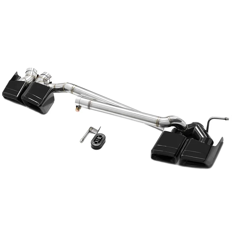 Edelstahl-Auspuffspitze für Mercedes-Benz W204 C-Klasse C180 C200 C260 Upgrade C63 Quad-Auspuffanlage Schalldämpfer Endrohr
