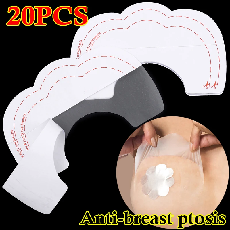 

20Pcs Clear Breast Lift Bra Stickers Adhesive Nipple Cover Tape Bra Enhancer Push Up Invisible Pasties Underwear Accessories