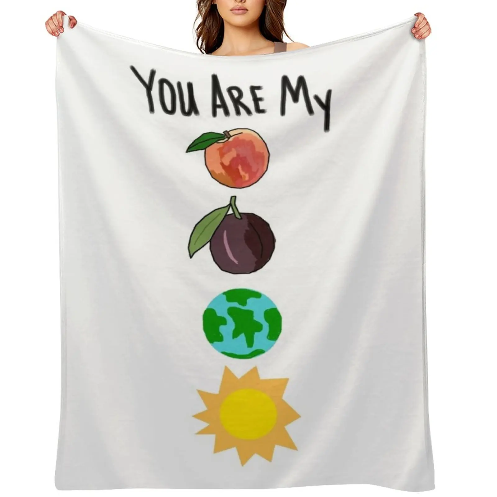 

Peach Throw Blanket Kid'S Soft Loose Decorative Sofas Blankets