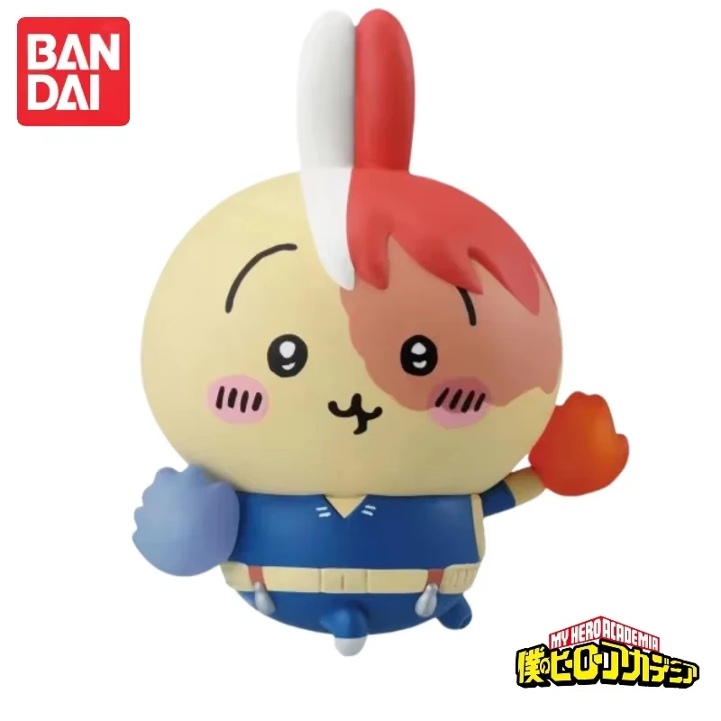 Bandai Original BANPRESTO My Hero Academia X Chiikawa Midoriya Bakugou Katsuki Hachiware Todoroki Shoto Usagi Anime Figure Toys view 2