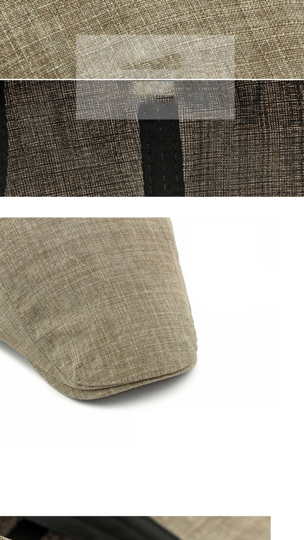 HT4676 Herren- und Damen-Baskenmützen – Neue Frühling/Sommer-Sonnenkappen, Künstler- und Malermützen, Unisex Ivy Flat Caps, Verstellbare Leinen-Baskenmützen – Detail 4