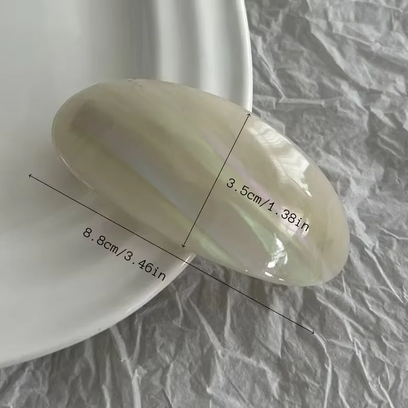 Retro und Elegante Haarspangen - Retro-Haarspangen für niedrigen Pferdeschwanz, oval geformt, geeignet für lässige Anlässe oder formelle Frisuren – Detail 3