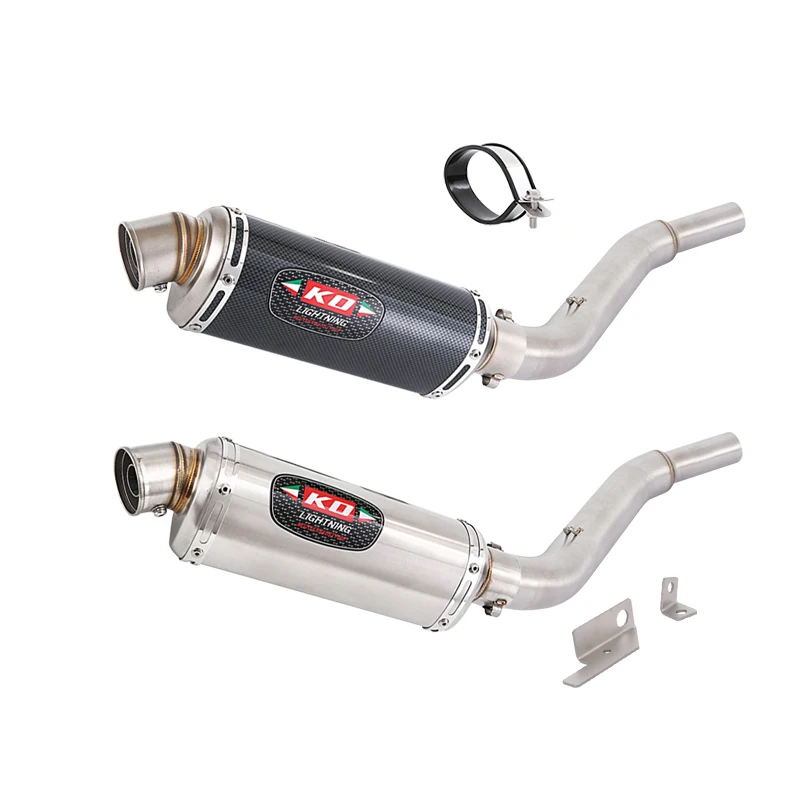 

For Bajaj Pulsar 200 NS 200 RS200 2015-2024 Pulsar160 NS160 Motorcycle Exhaust System Mid Link Pipe Muffler Stainless Steel