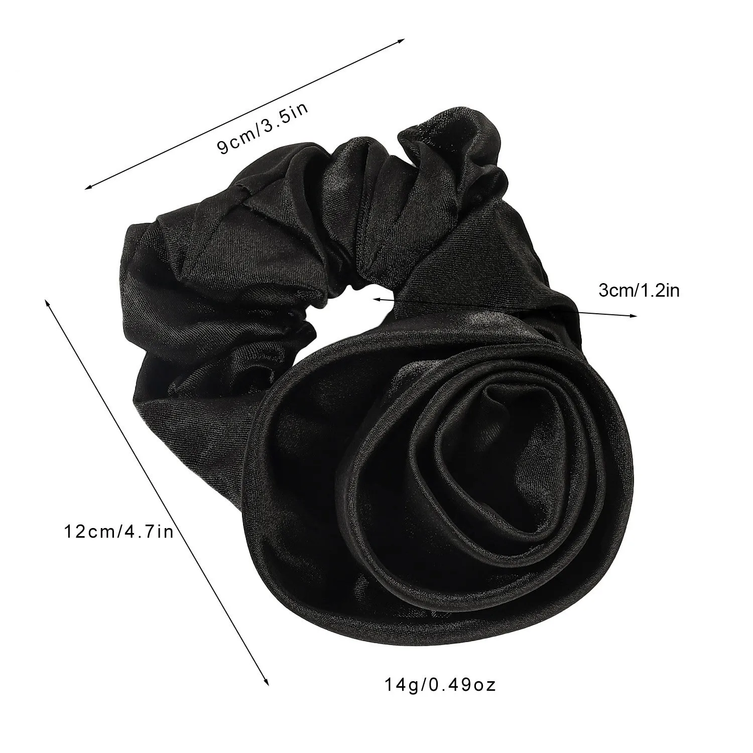 Korean Women Rose Elastic Hair Bands Ties Hair Scrunchies Big Flower Satin Hair Rope Charms Horsetail Rubber Hair Accessories