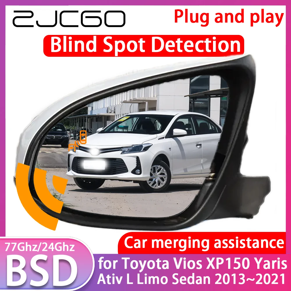 for Toyota Vios XP150 Yaris Ativ L Limo Sedan Blind Spot Detection Car BSD BSA BSM System Driving Warning Radar Alert Mirror