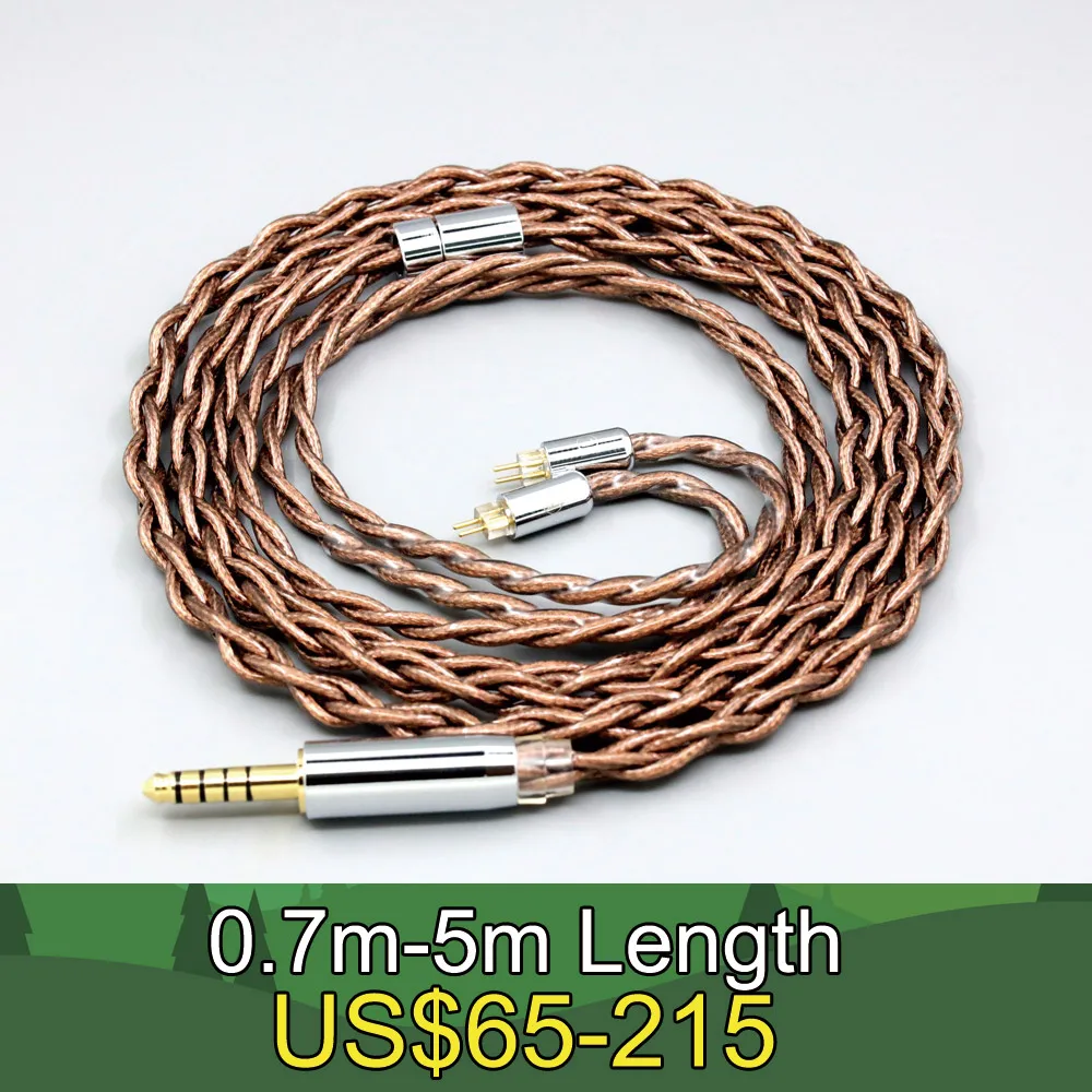 99% 24k Gold 7n Pure Silver Graphene Shield Earphone Cable For DUNU DM480 DM-480 SA3 SA6  Gorilla Ears Noble Audio Lime LN008516