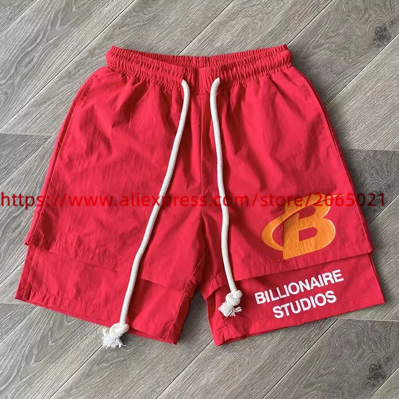 2024ss Blutosatire Shorts Men Women 1:1 Best Quality Jogger Drawstring Breeches