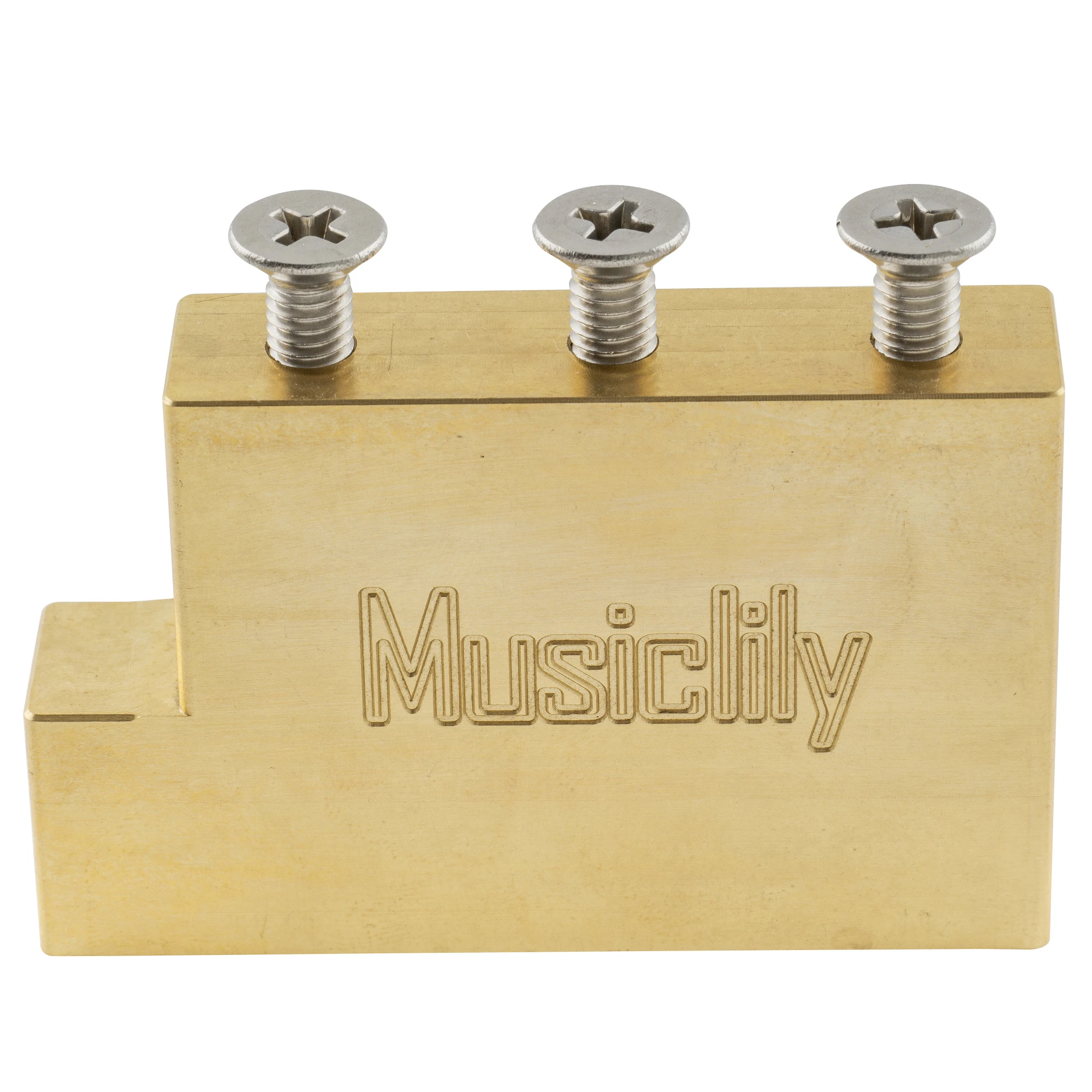 Musiclily Ultra Full Solid Brass L Shaped Tremolo Block for Electric Guitar Floyd Rose Locking Tremolo Bridge