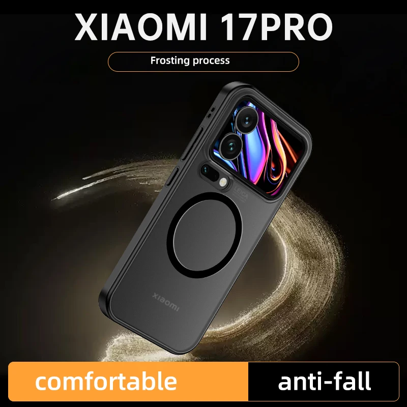 Для Xiaomi Mi 17 Pro Max чехол жесткий матовый противоударный магнитный защитный MagSafe для 17Pro Фото №3