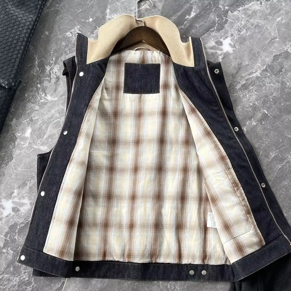 

Italian LP Men's Casual Stand-Up Collar Down Vest