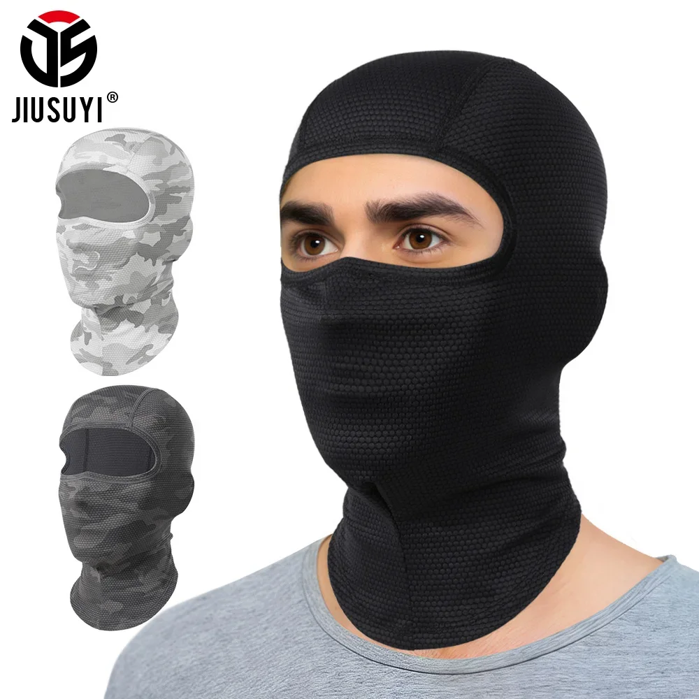 Quick-drying Balaclava Camouflage Mesh Breathable Full Face Cover Sun-proof Masks Sport Hunting Cycling Running Beanies Hood Cap