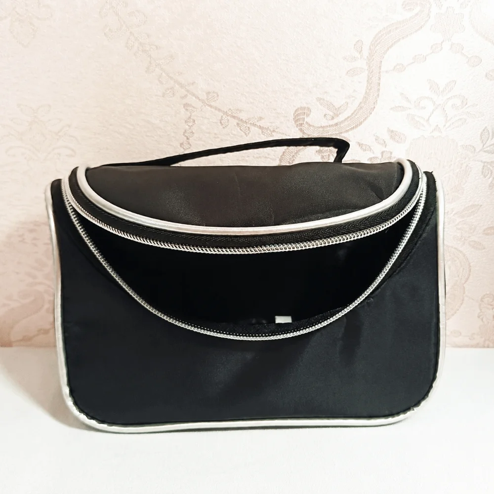 Portable Large Capacity Makeup Bag Double Zipper Multifunction Travel Wash Bag Waterproof Cosmetic Organizer For Women