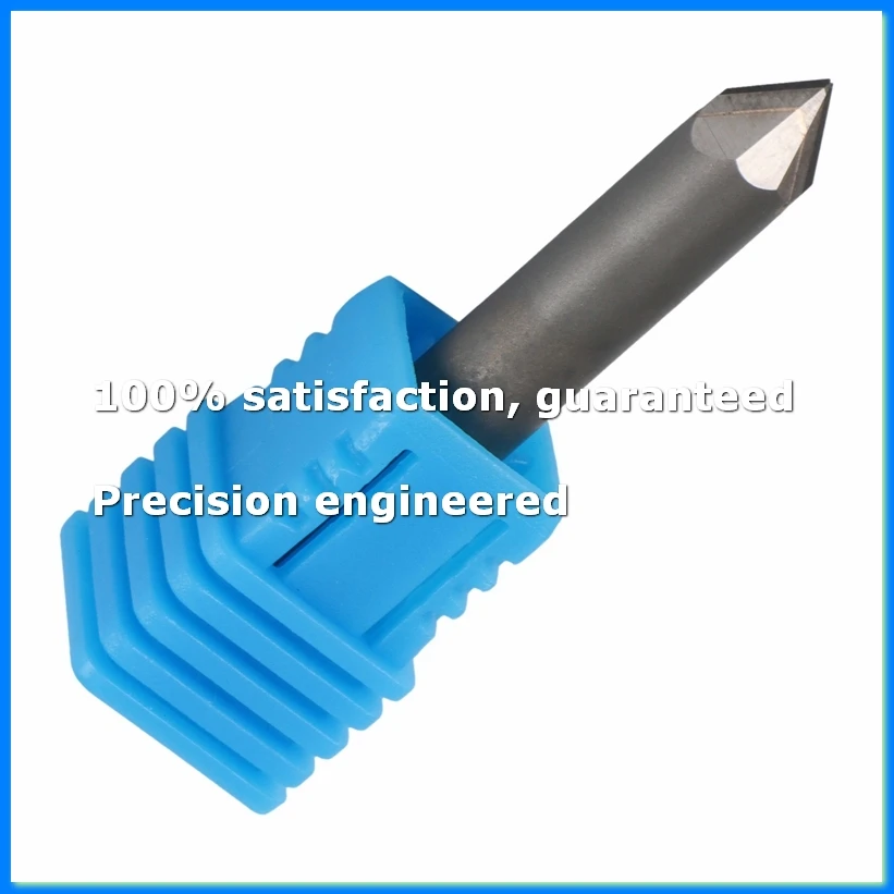 PCD Diamond Engraving Bits Engraver CNC Carving Tools Stone Carbide Milling Cutter on Marble D6XL40X70degreeX0.4-A07G