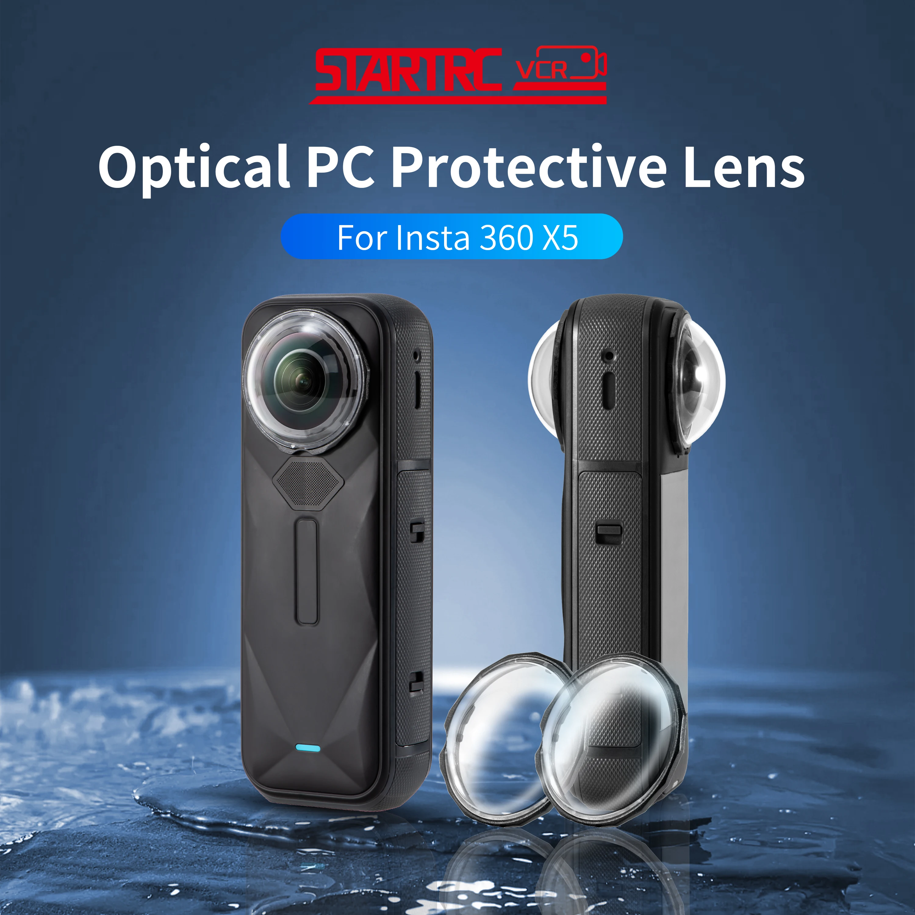 

Защитное стекло премиум-класса для Insta360 X5, высокопрозрачное закаленное стекло, защитная крышка для объектива камеры, аксессуары для защиты от царапин