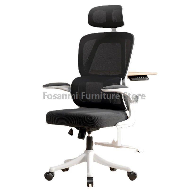 Ergonomic Office Chair With 90° Adjustable Armrests And Lumbar Support Rolling Mesh Computer Desk Chair With Height Adjustment