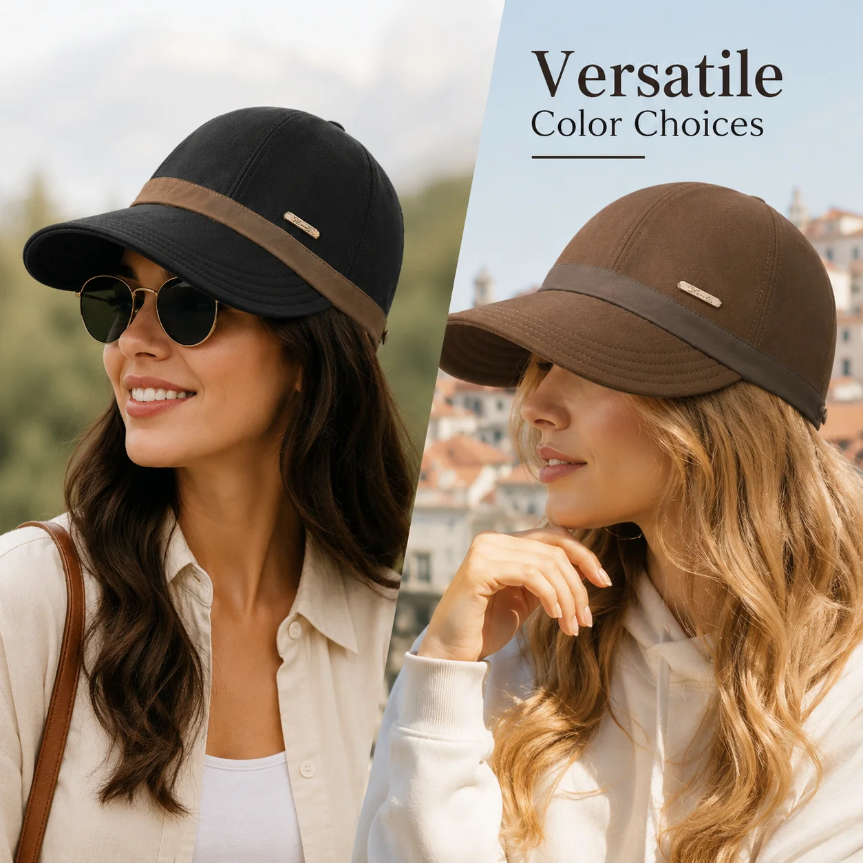 Women's Outdoor Hat - Adjustable Outdoor Sports Cap, Casual Versatile Sun Hat, Multi-Color Women's Baseball Cap