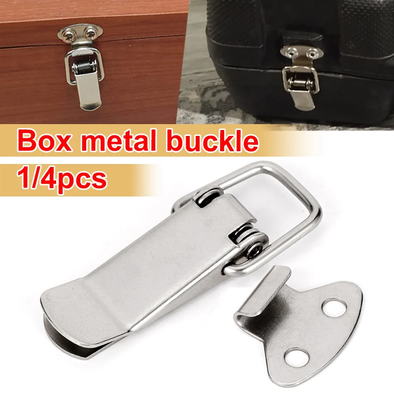 

1/4pcs Iron Hardware Cabinet Boxes Spring Loaded Latch Catch Toggle For Sliding Door Simple Window Cabinet Locking Toggle Hasps