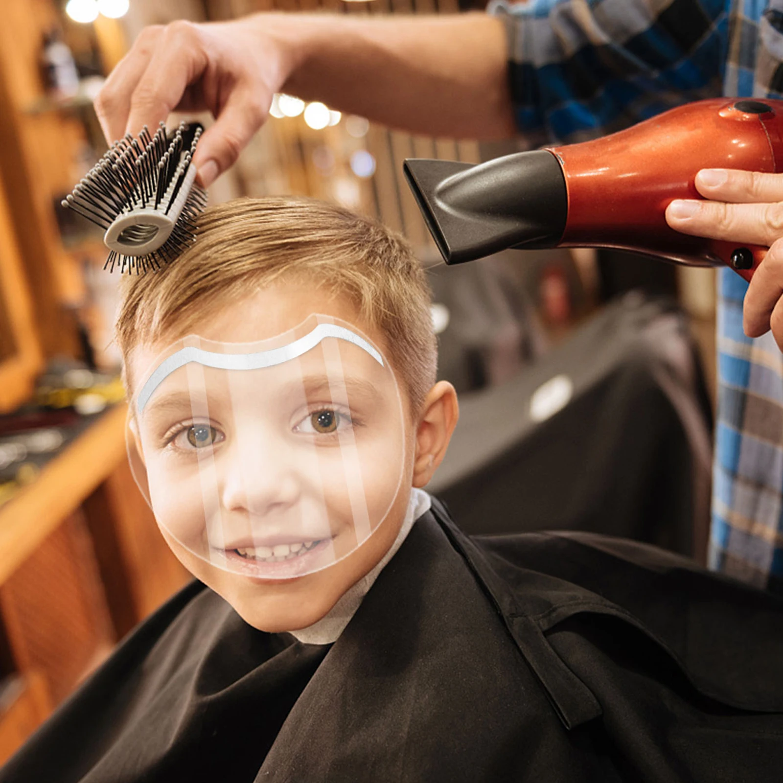 

150pcs Transparent Hair Cutting Durable Disposable Bangs Precision Tool For Salon Home Use Microblading Spray