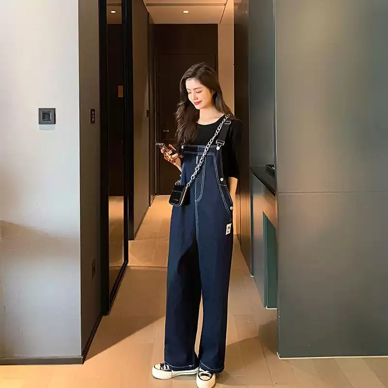 جمبسوت نسائي أنيق متطابق مع خطوط طويلة متقاطعة أنيقة بكتف واحد وألوان نصف خلفية وأكتاف مموهة #2