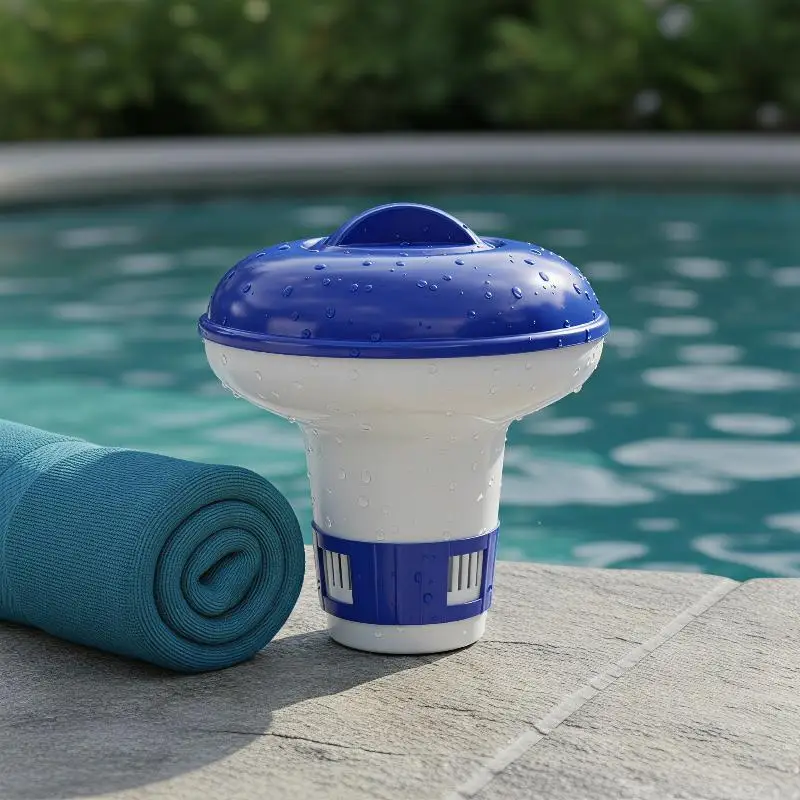 Telescopic Automatic Pool Floating Dosing Device 5 Inch Disinfection Function for Kids Pools Inflatable Water Parks