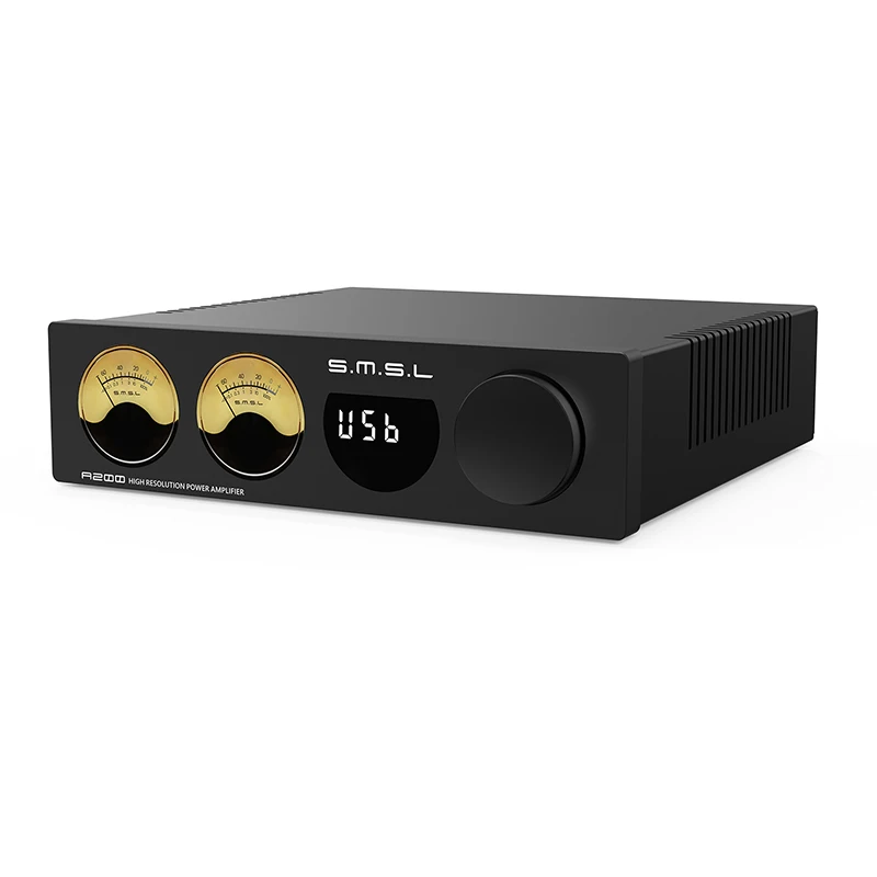 

SMSL A200 High Resolution Power Amplifier USB I2S OPTICAL COAXIAL BT5.0 70W 100W Dual Track