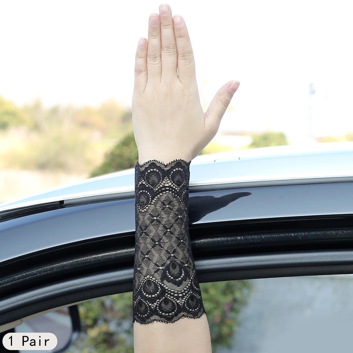 

Lace Women's Short Style With Arm Cuffs Suitable For Dancing Performance Outfits Daily Wear Sexy And Elegant Openwork Design