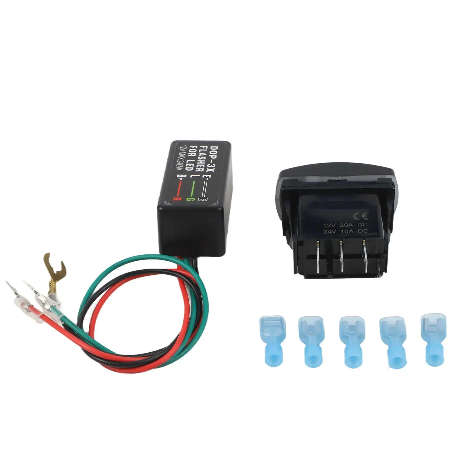 

LED Flashers Kit As Shown In The Figure ATV Turn Signal Kit Compact Dashboard Design Enhanced Visibility Indicators