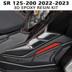 Sr 125 Sr 200 Motorfiets Accessoires Tank Pad 3d Epoxyhars Sticker Beschermingsset Voor Aprilia Sr Gt 125 200 2022-2023