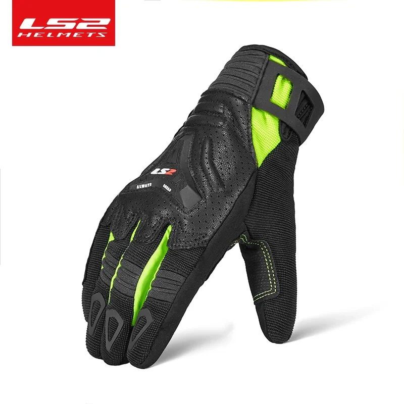 LS2 Motorcycle Riding Gloves Anti-fall Locomotive Racing Touch Screen Riding Equipment Men Women Summer Breathable Four Season