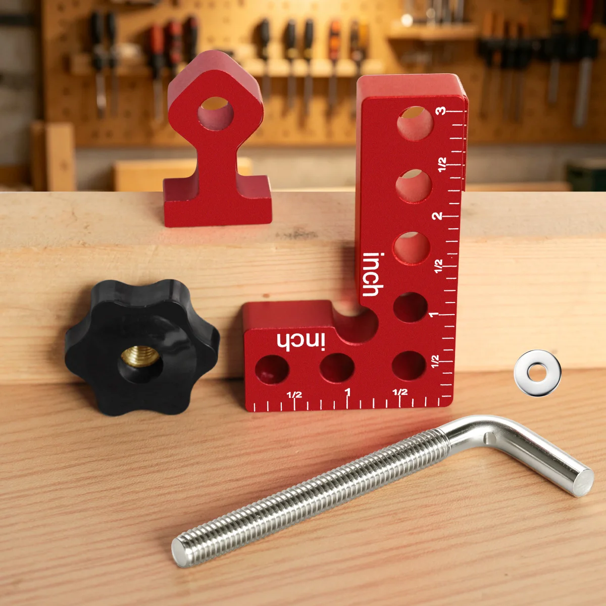 Aluminum Alloy 90 Degree Right Angle Locator Woodworking Corner Clamp L‑Shape Positioning Squares Carpenter Fixing Tool