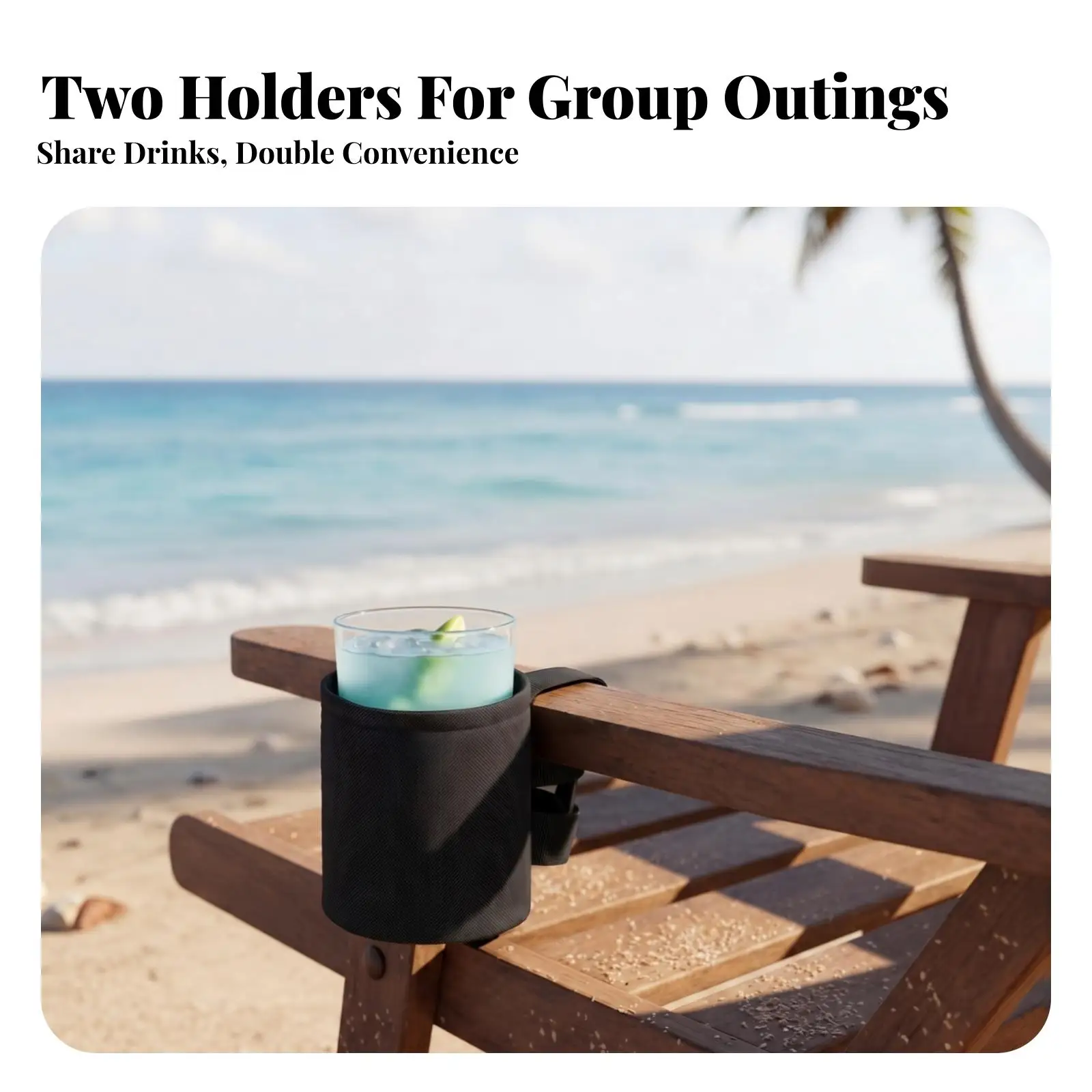 2-pieces-beach-chair-cup-holder-mesh-cup-holder-black-water-resistant