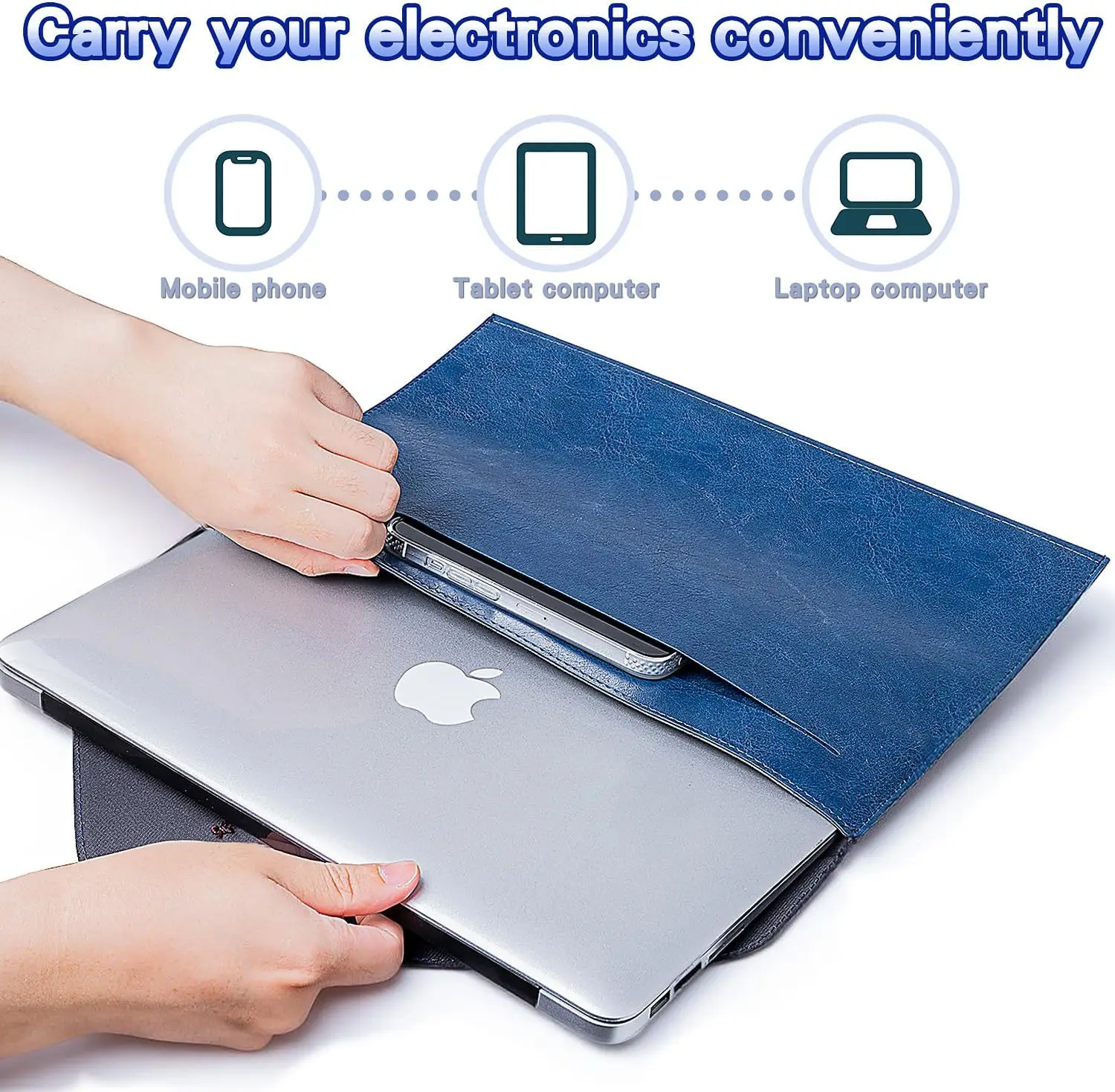 New A4 Envelopes PU Leather Filing Folder Organizer for Women Men Colleagues Staffs with Snap Closure,
