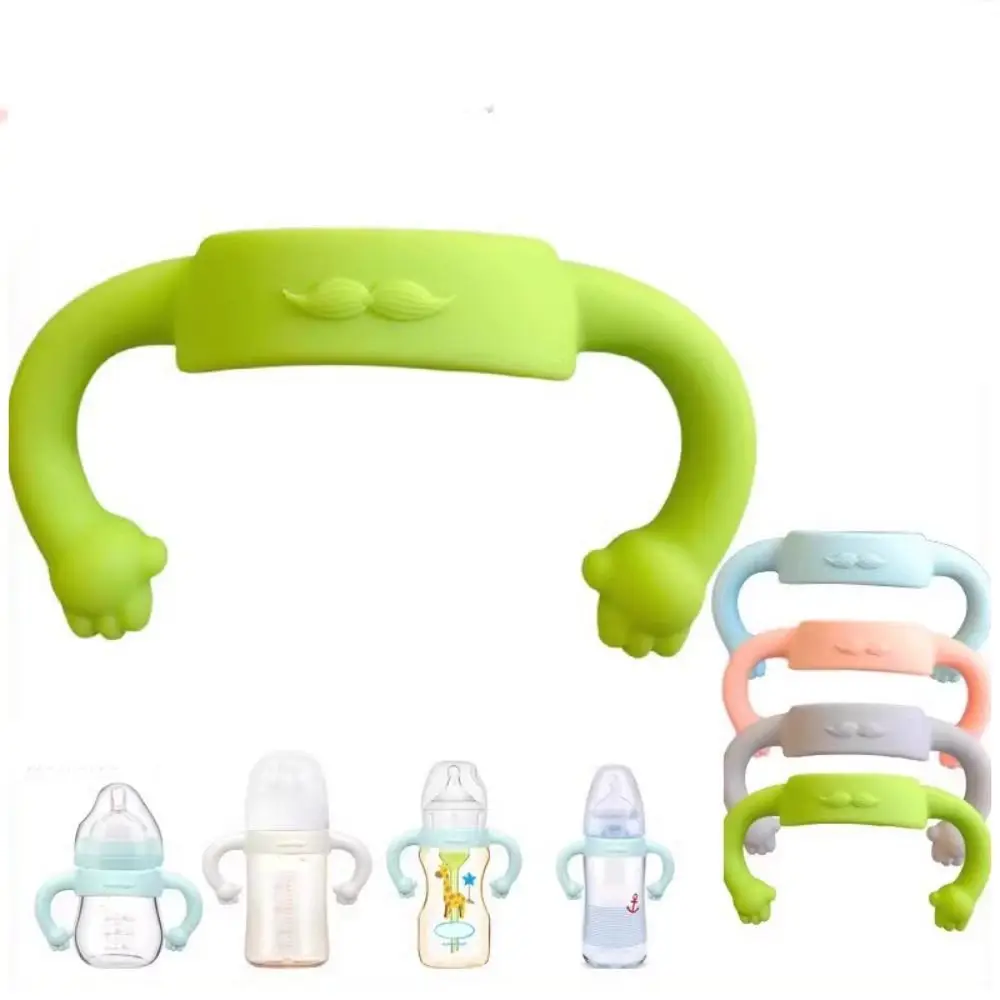 NEW Multi-functional Baby Bottle Handle Easy Grip Soft Silicone Handle Sleeve Anti Breakage Baby Bottle Sleeves Infant Care