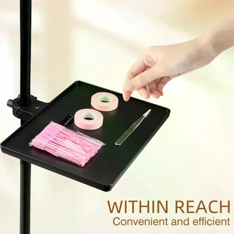 1 Pcs ABS Material Lash Tray Holder Fixed To Moon Light Ring Light Compatible Eyelash Extension Organizer Accessory Lash Tools