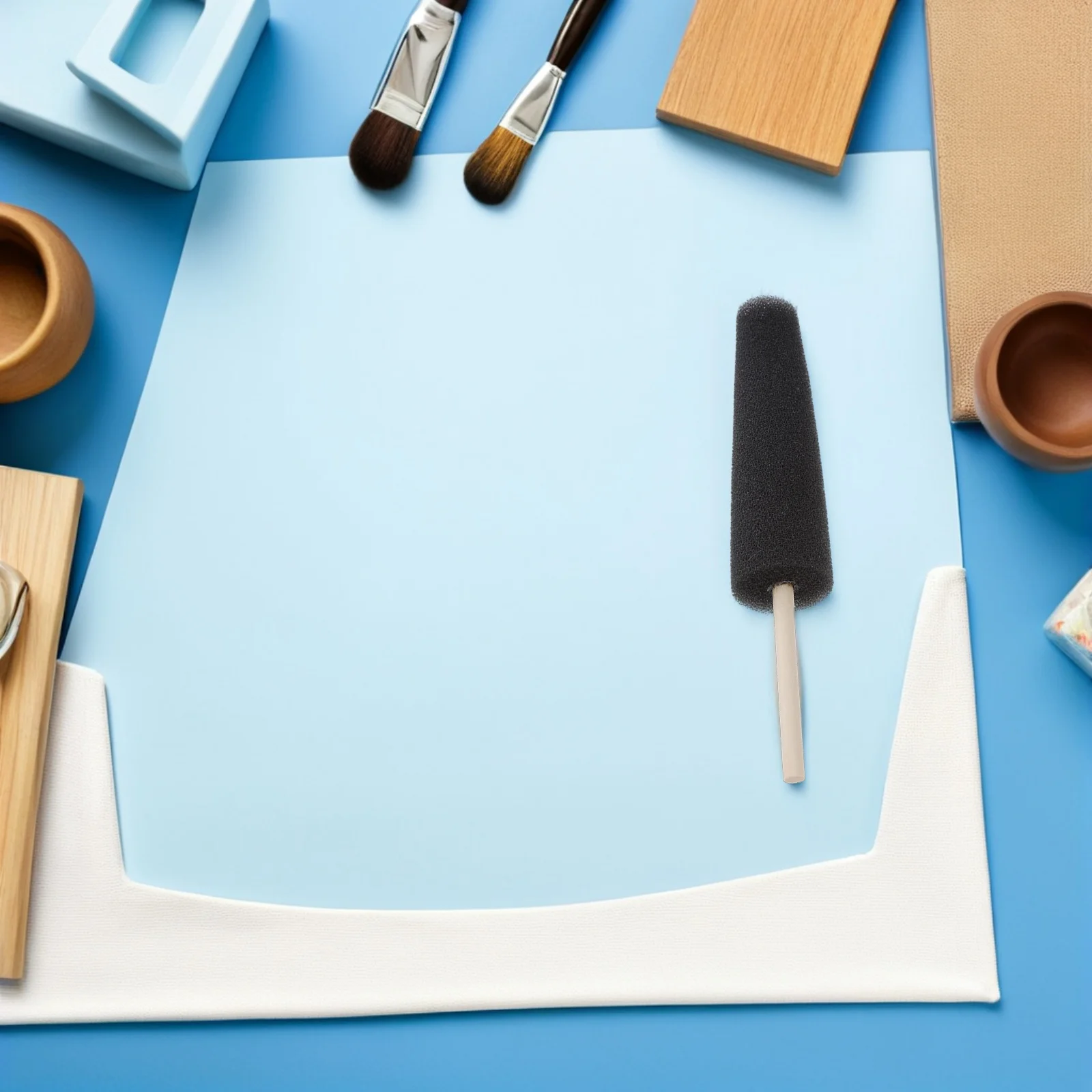 

4Pcs Pottery Cleaning Sponges Ceramic Shaping Tools for Clay Wheel Throwing Sculpture Repair Mud Sponge Black Art Sponges