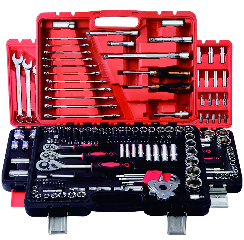 46pcs Manual Repair Combination Tool Sets Hand Ratchet Spanner 1/4 inch Drive Socket Ratchet Wrench Screwdriver Kits